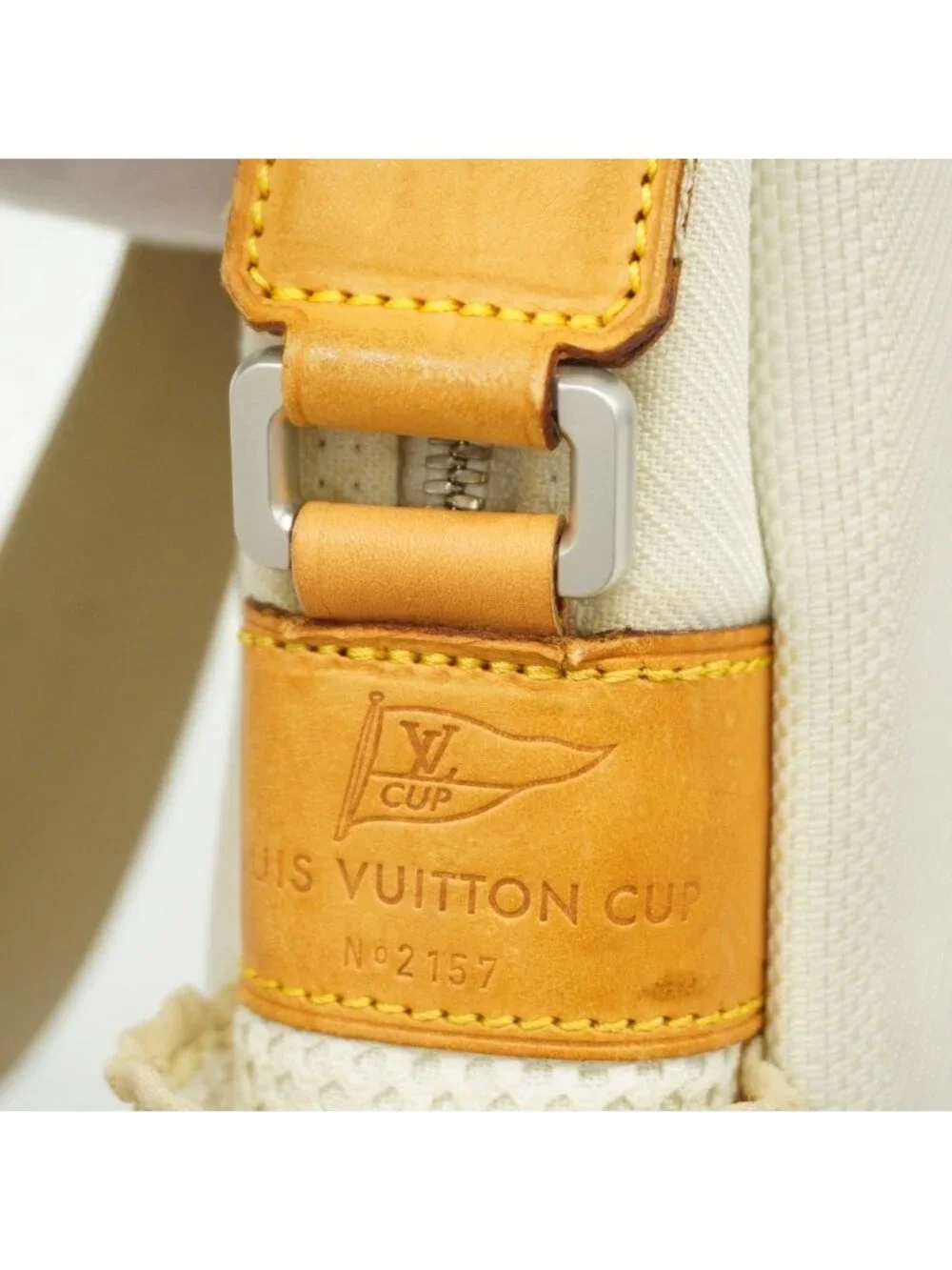 Louis Vuitton Shoulder Bag Damier Jean Weatherly White Cup LV